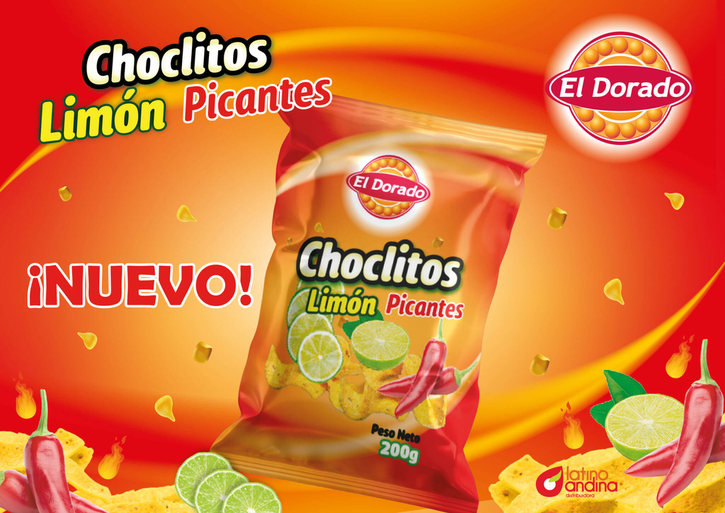 Choclitos El Dorado Limón Picante 200G
