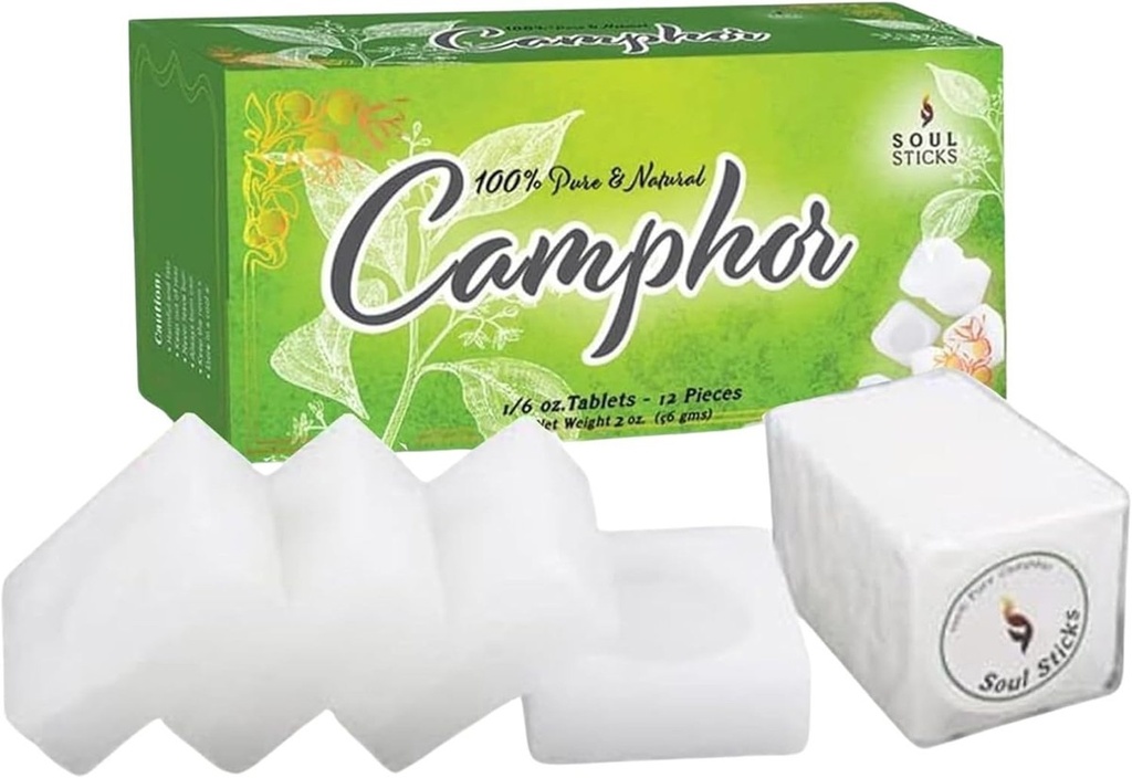 Alcanfor Puro – Cristales Aromáticos – 100% Natural