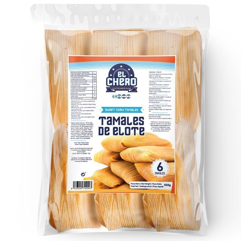 Tamales De Elote El Chero 850g 6 Tamales