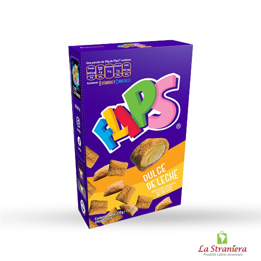 Cereal Relleno De Dulce De Leche Caja 220gr FLIPS 