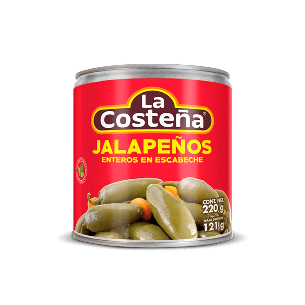 Jalapeños Enteros Bote 220gr La Costeña