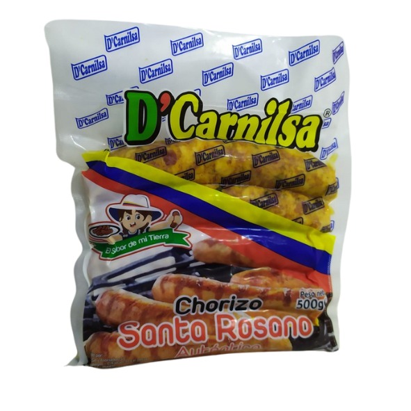 Chorizo Mediano De Chancho Santa Rozano Autentico Picante 500g 