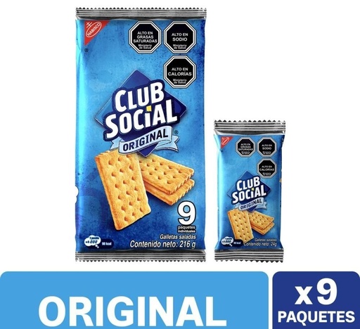 [17568] Galletas Club Social Original 9Und 216G