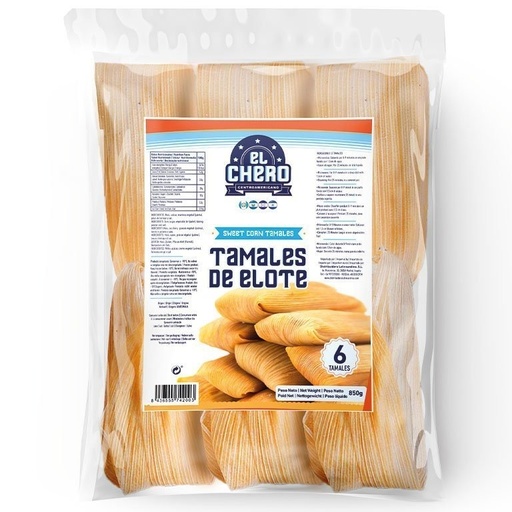 [42003] Tamales De Elote El Chero 850g 6 Tamales