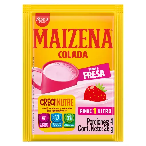 [40041] Maizena Colada Sabor A Fresa 28g
