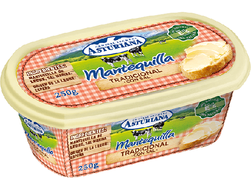 [32216] Asturiana Mantequilla Tradicional Con Sal 250 gr