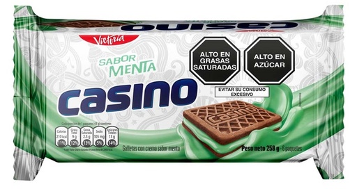 [52726] Casino Galletas Menta 258g x6 Paquetes 