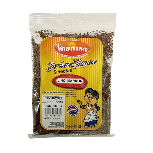 [01787] Lino Marron 100g Intertropico