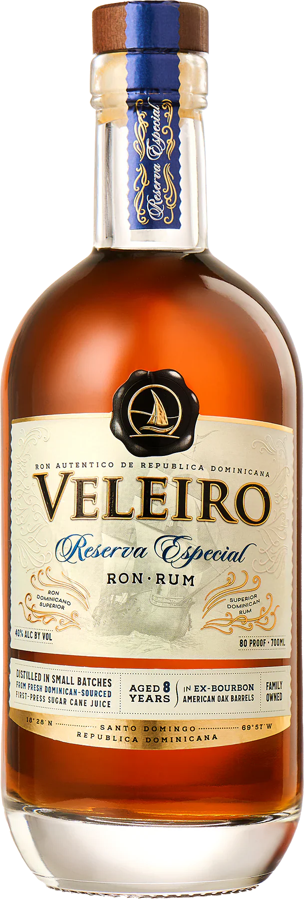 Ron Veleiro Reserva Especial 70Ml (Repubblica Dominicana) - Market Latino