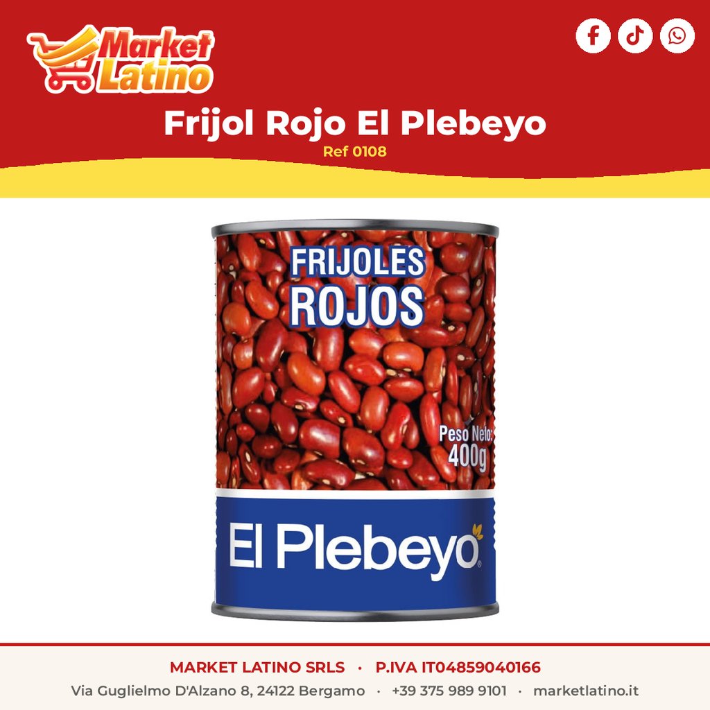 Frijol Rojo El Plebeyo 425Ml