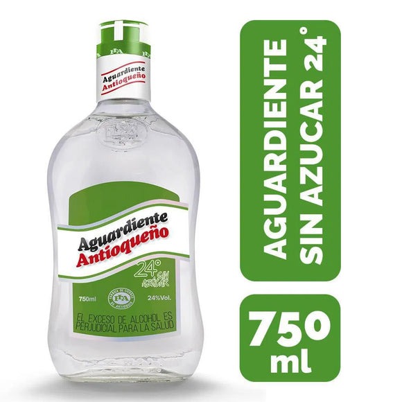 Aguardiente Antioqueño Tapa Verde Sin Azúcar – 700 ml