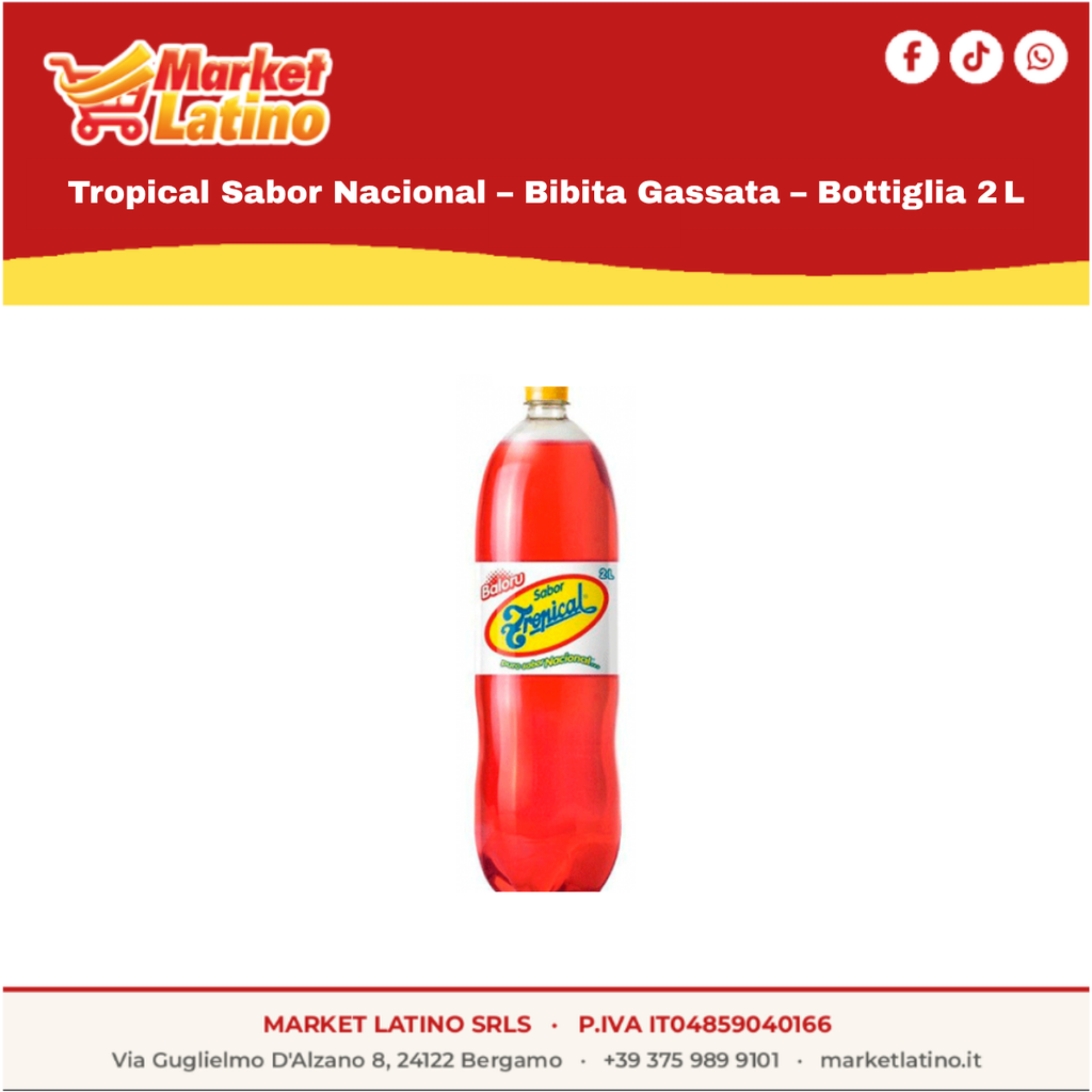 Tropical Sabor Nacional – Bibita Gassata – Bottiglia 2 L