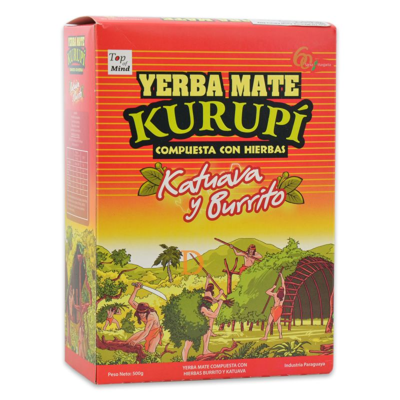 Yerba Mate Kurupi Katuava Y Burrito 500Gr