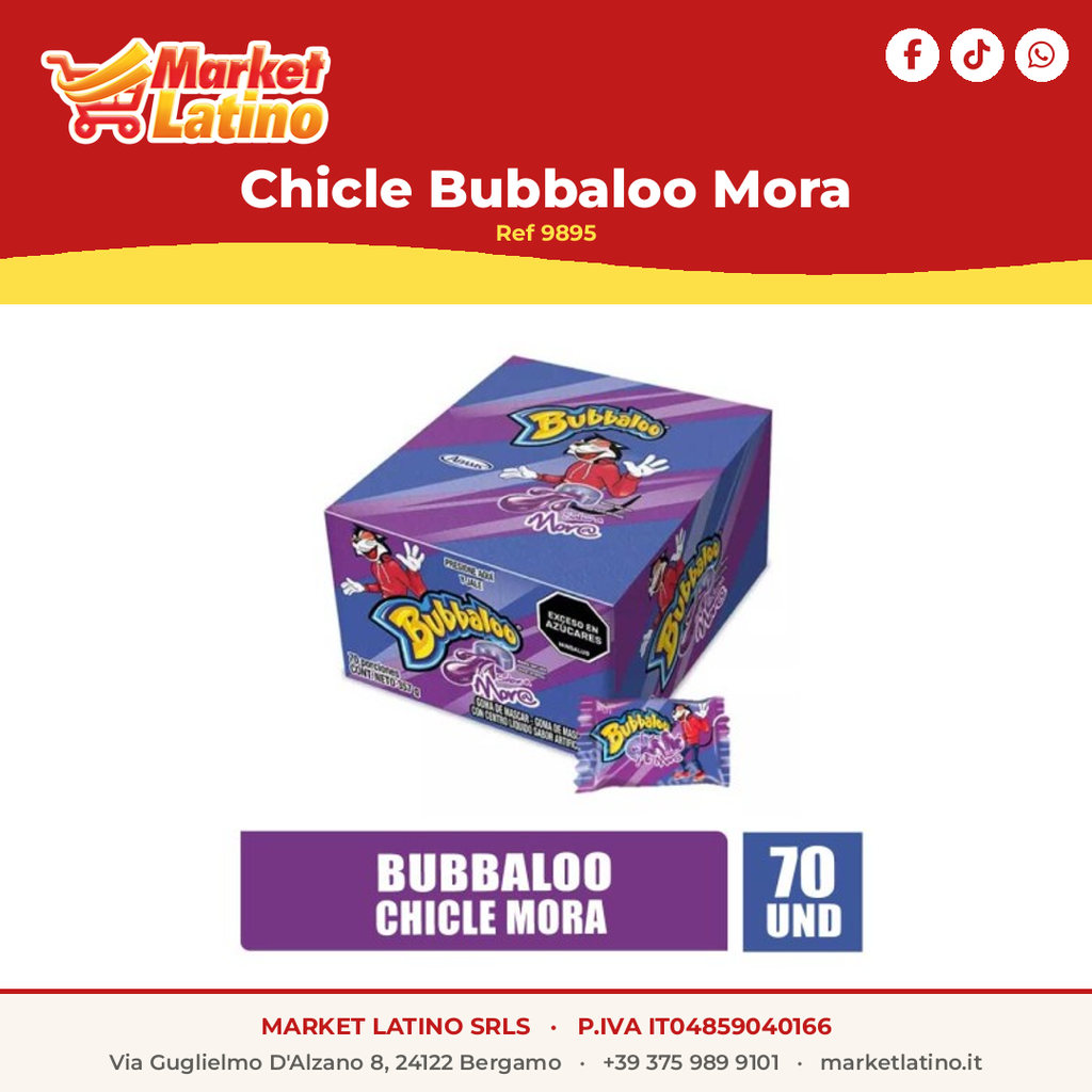 Chicle Bubbaloo Mora