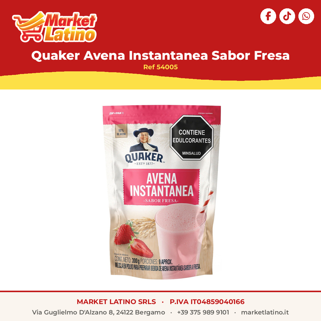 Quaker Avena Instantanea Sabor Fresa
