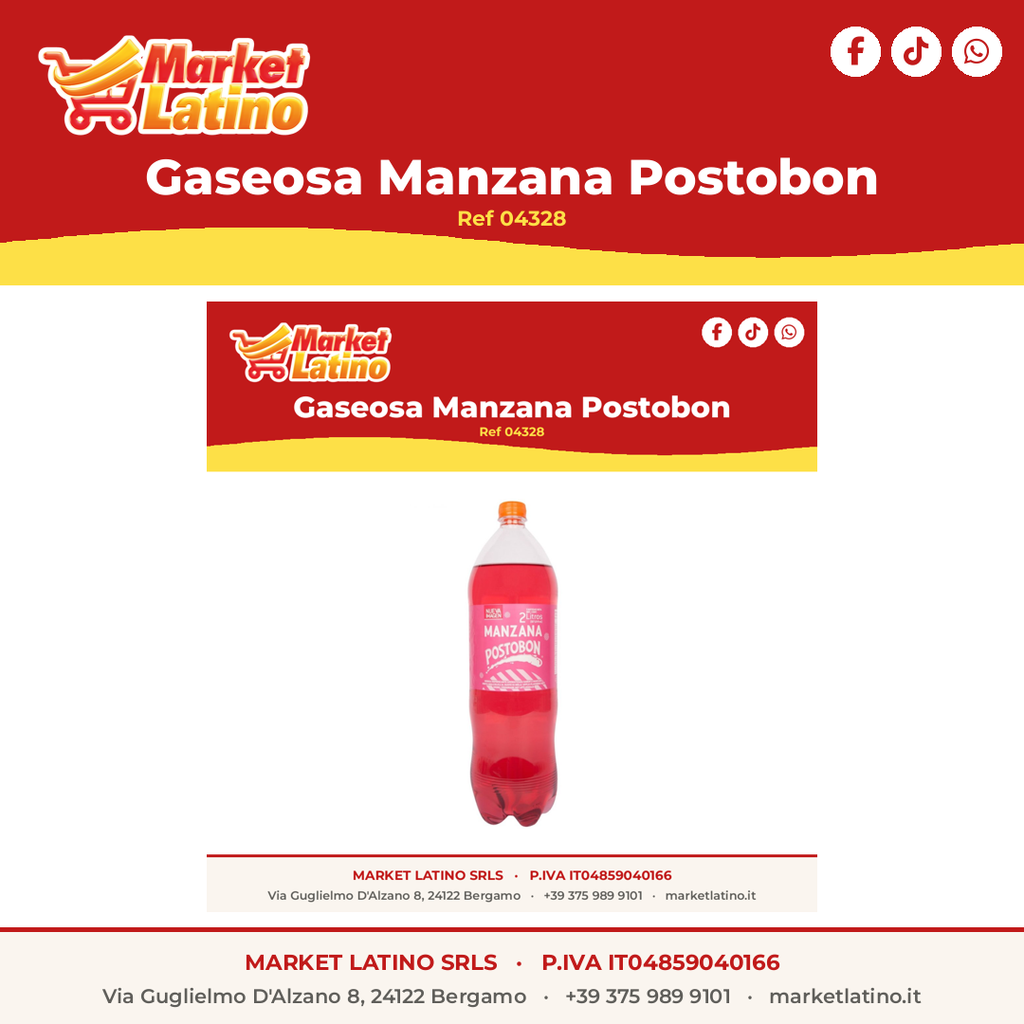 Gassosa Mela Postobon