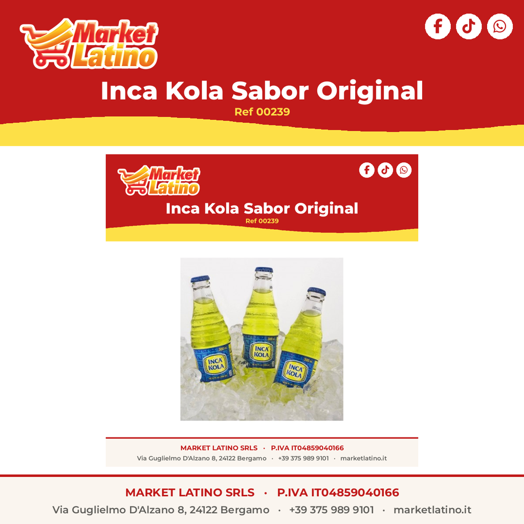 Inca Kola Original En Vidrio 330Ml