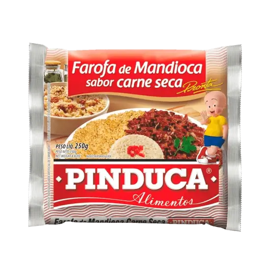Farofa De Mandioca Pinduca Carne Seca 250G