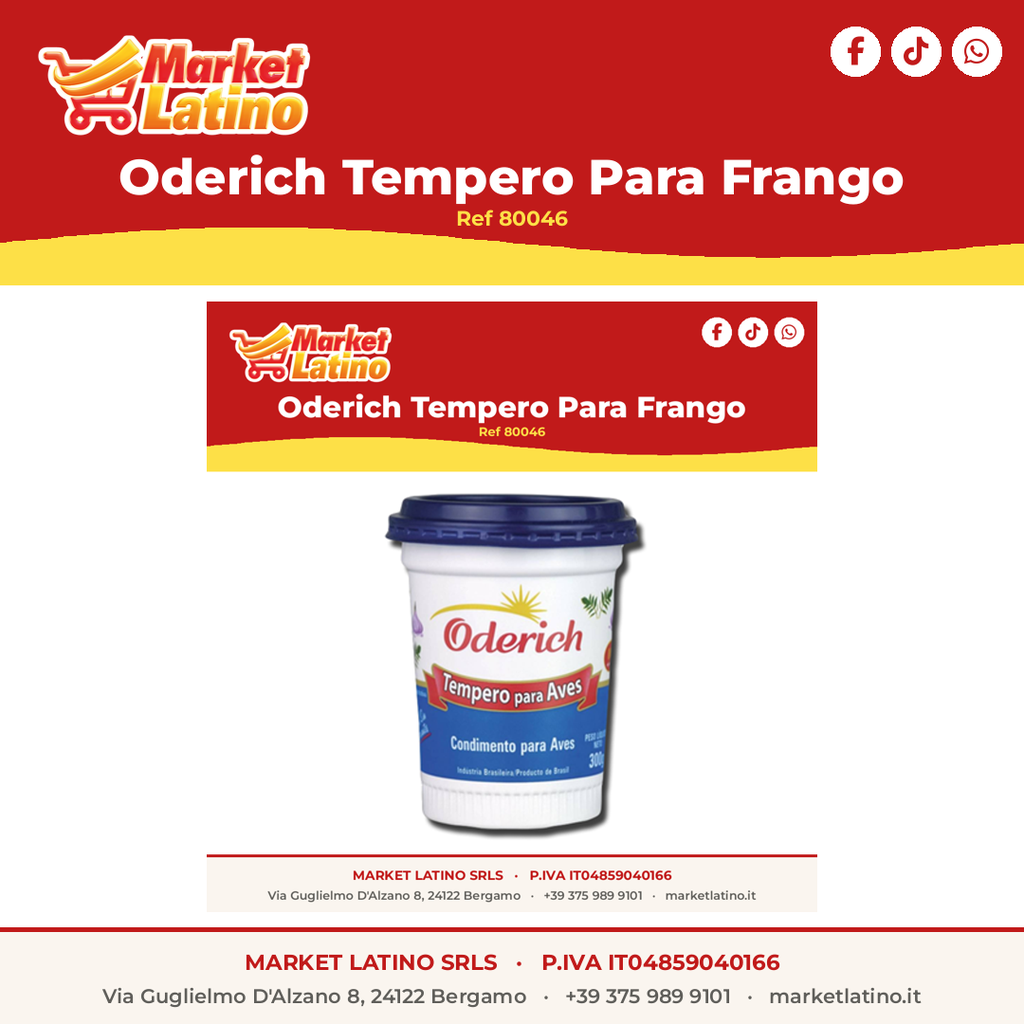 Tempero Para Frango Oderich 300G