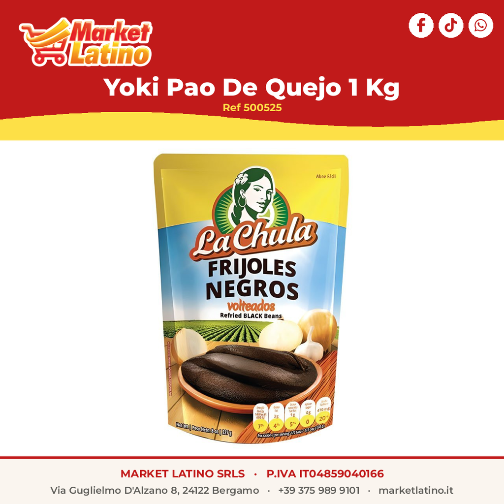 Frijol Negro Volteado La Chula 14oz