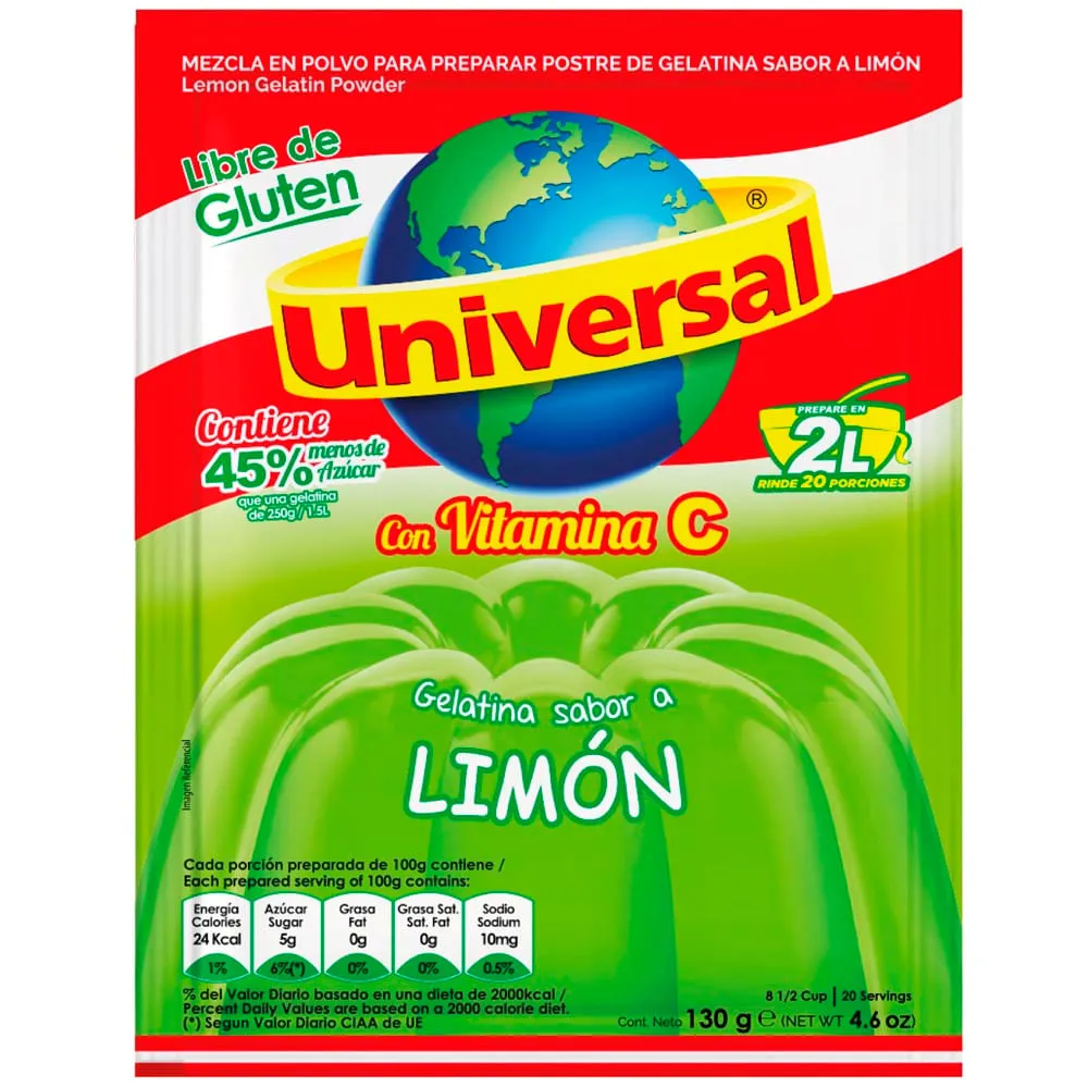 Gelatina Limon Universal