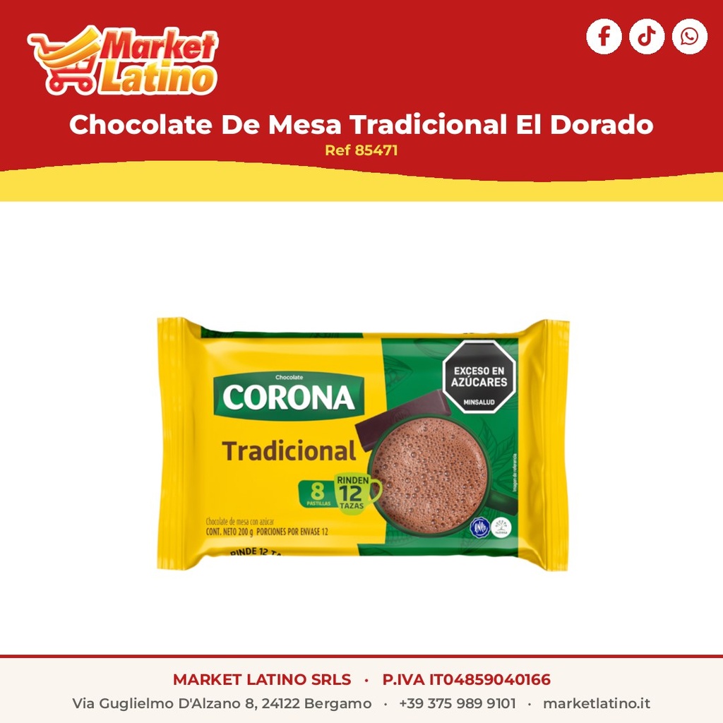Chocolate Corona Tradicional 200gr