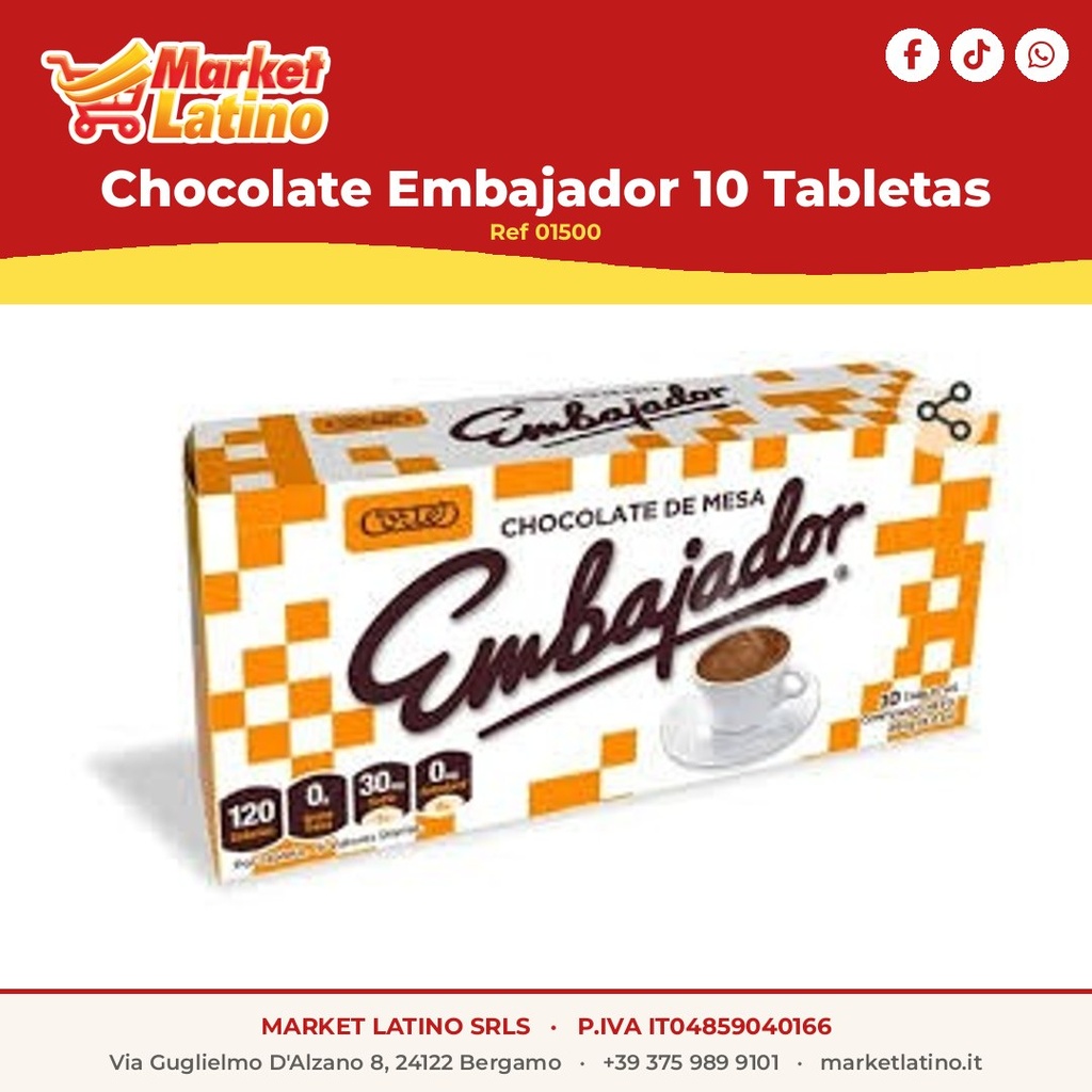 Cioccolato Embajador 10 Tavolette