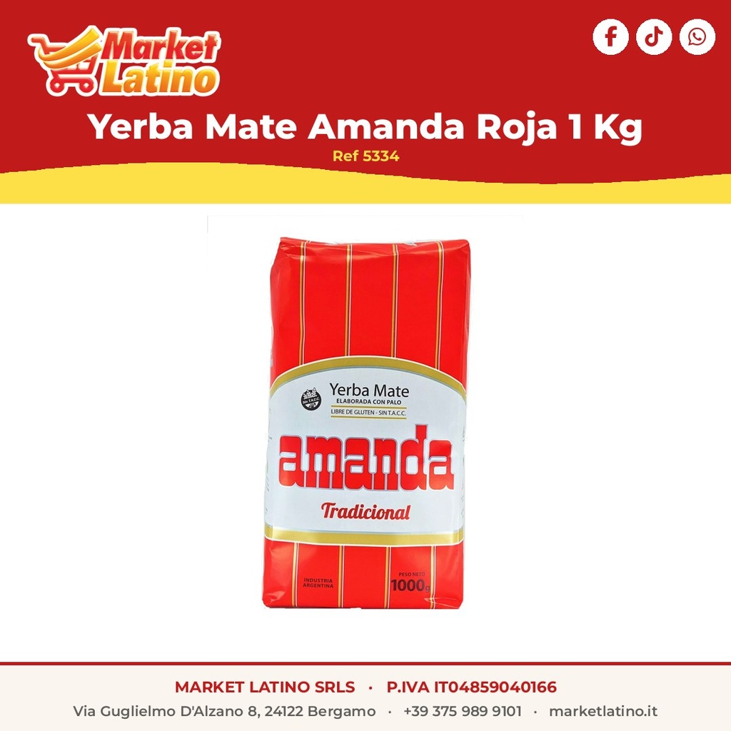 Yerba Mate Amanda Rossa 1 Kg