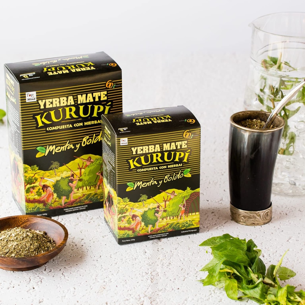 Yerba Mate Kurupi Menta Y Boldo 500Gr