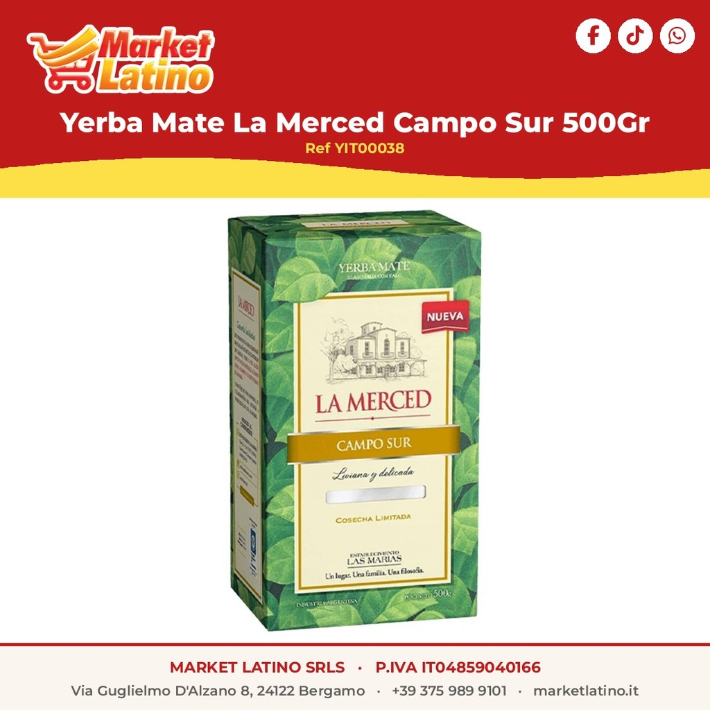 Yerba Mate La Merced Campo Sur 500Gr