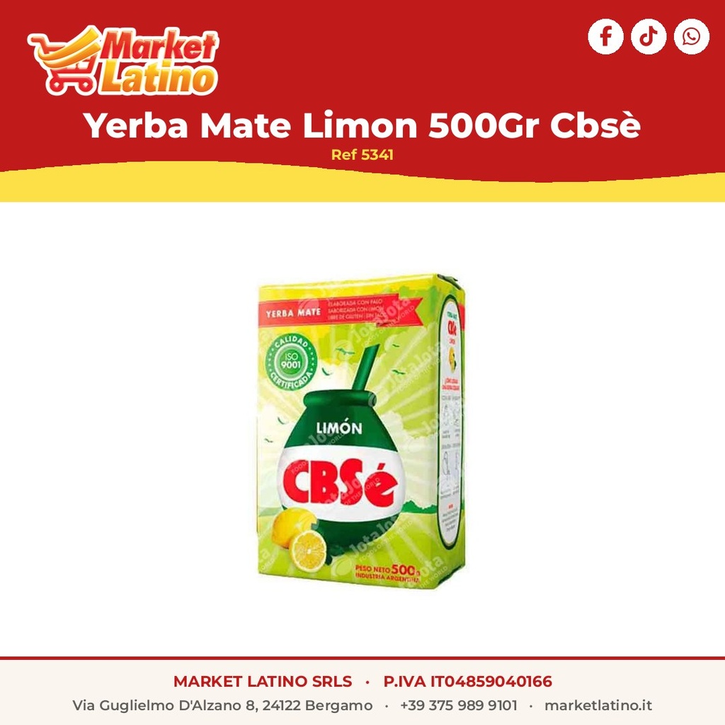 Yerba Mate Limone 500Gr Cbsè