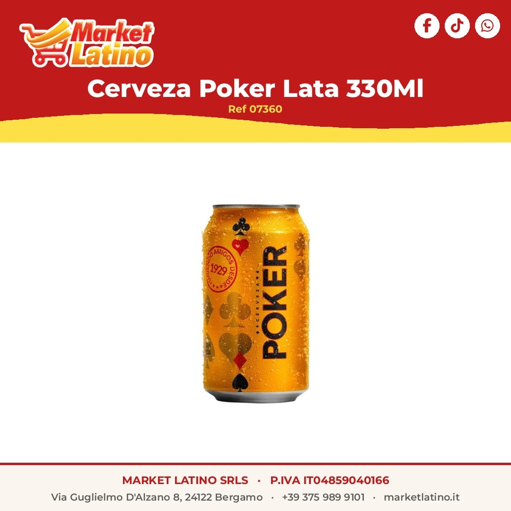 Birra Poker Lattina 330Ml