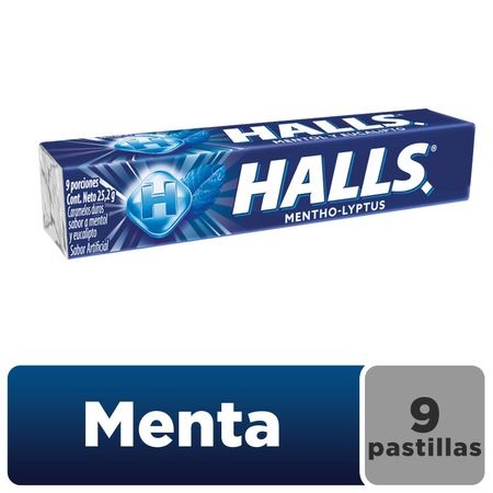 Halls Mentol  9 Porciones