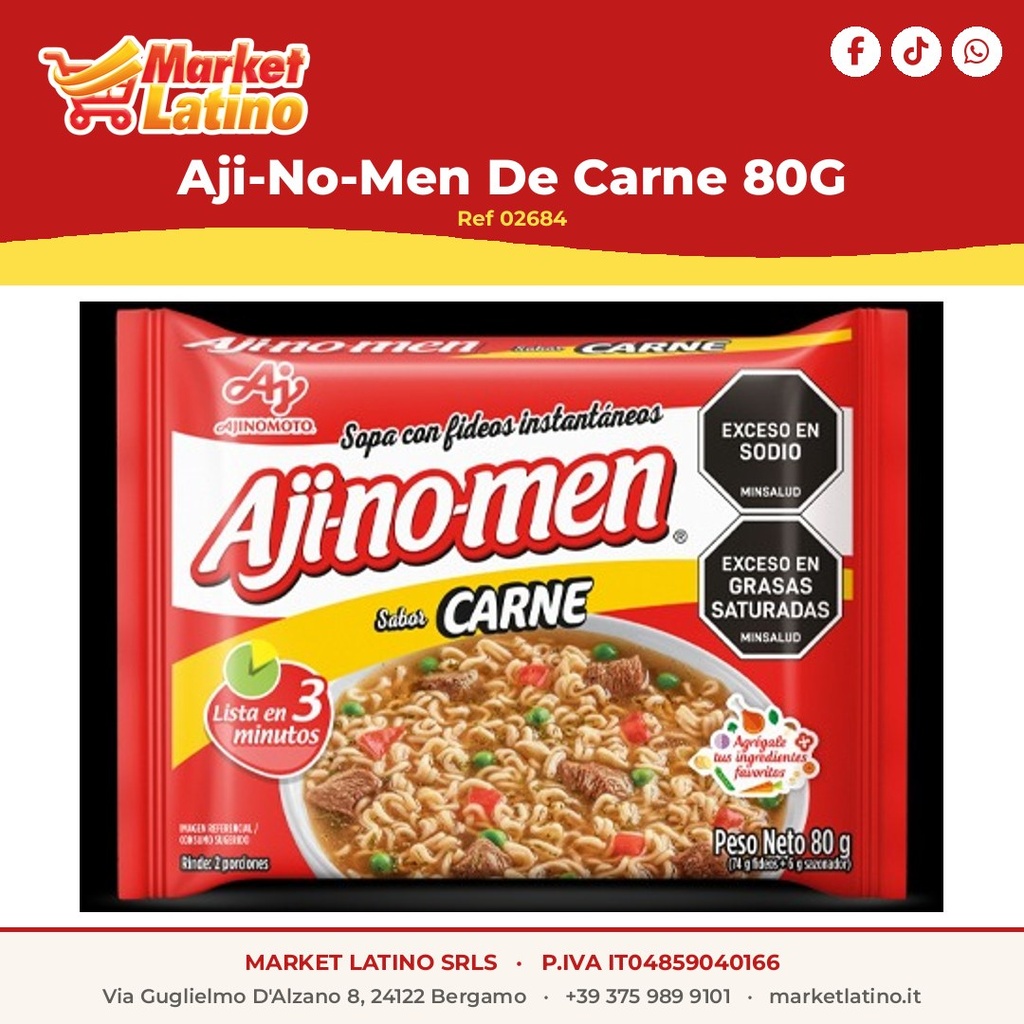 Aji-No-Men Di Carne 80g