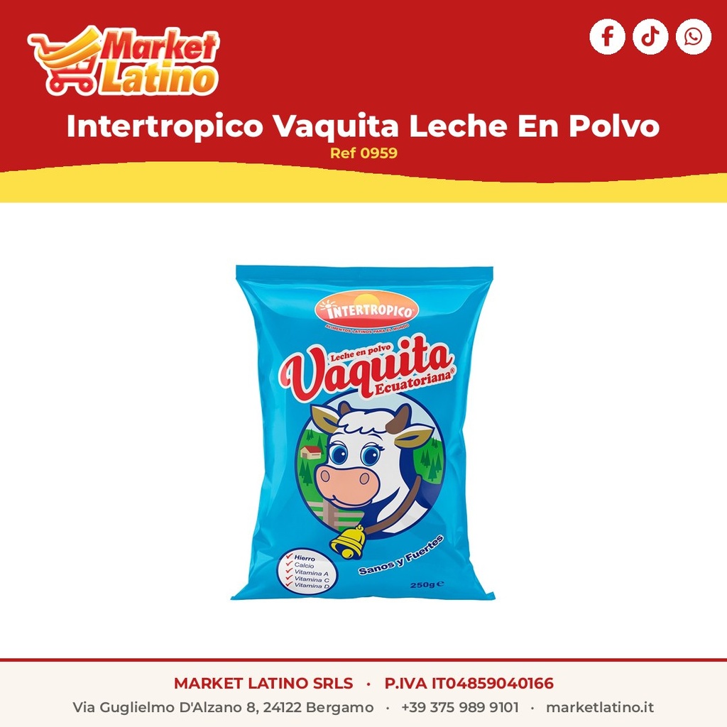 Intertropico Vaquita Latte in Polvere