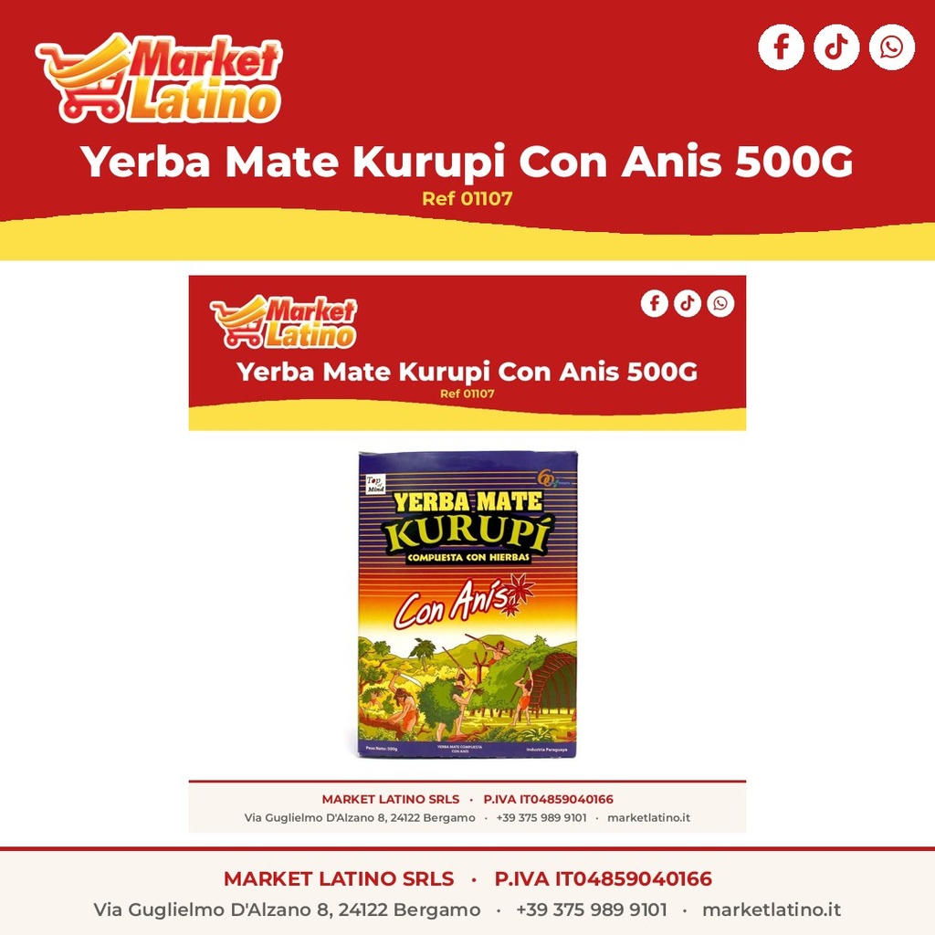 Yerba Mate Kurupi Con Anice 500G