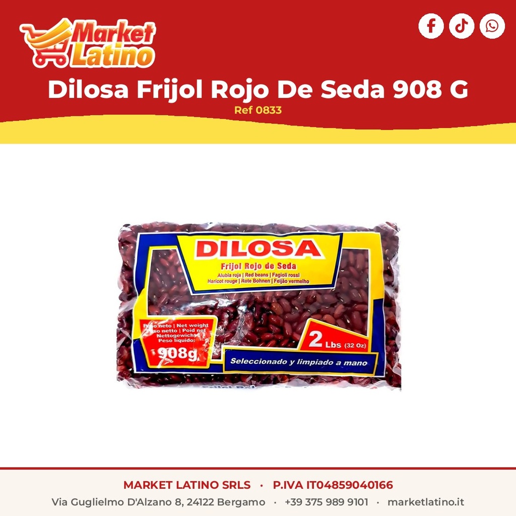 Dilosa Frijol Rojo De Seda 908 G