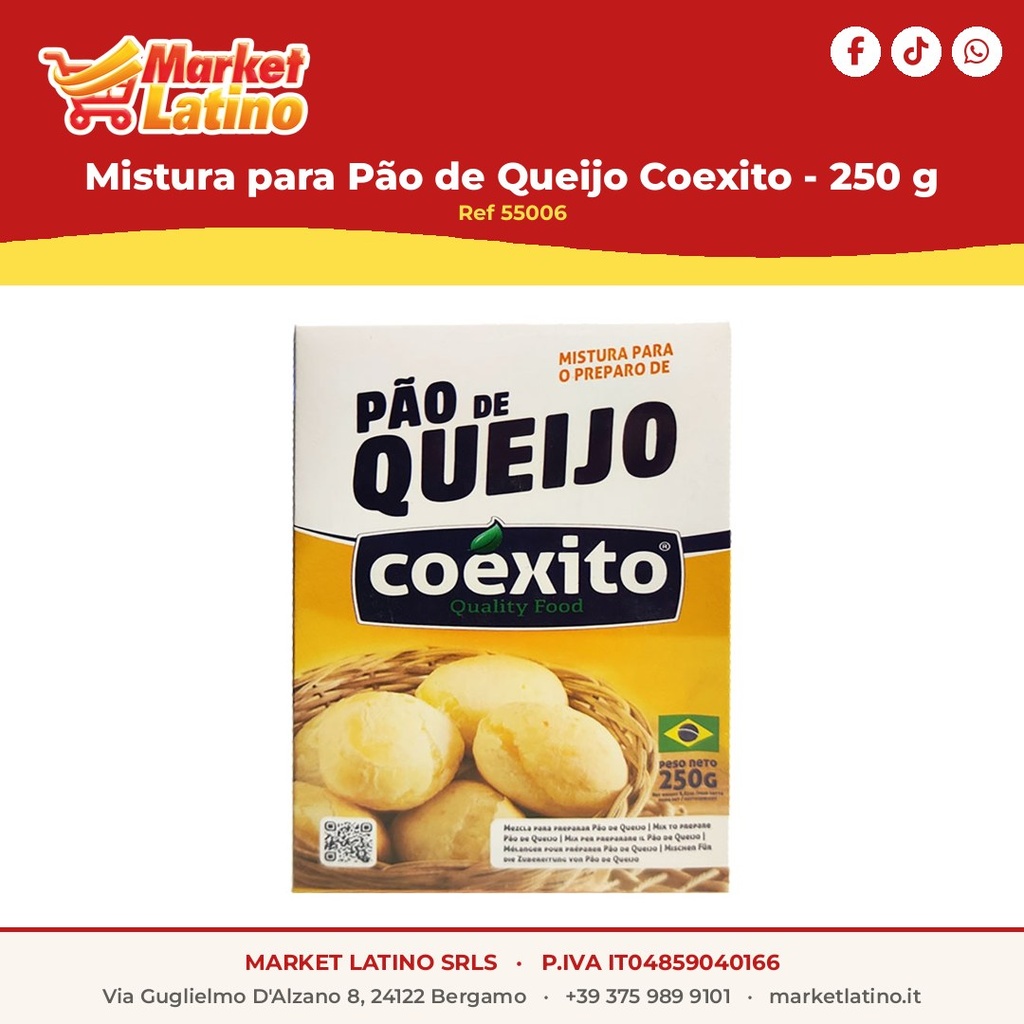 Mistura per Pane di Formaggio Coexito - 250 g