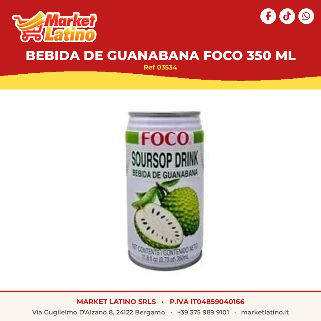 Foco Bebida De Guanabana 350ml