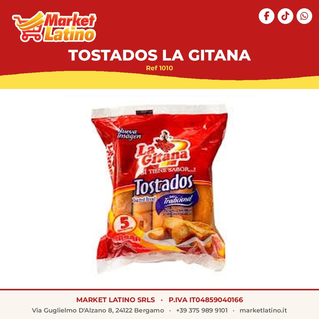 Pan Tostado La Gitana 5 Unidades 110G