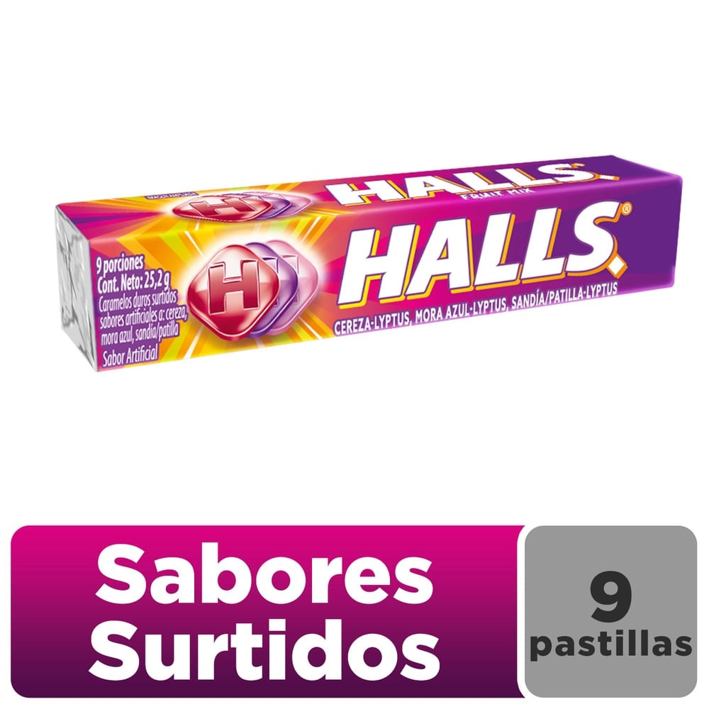 Halls Fruit mix 25.2g