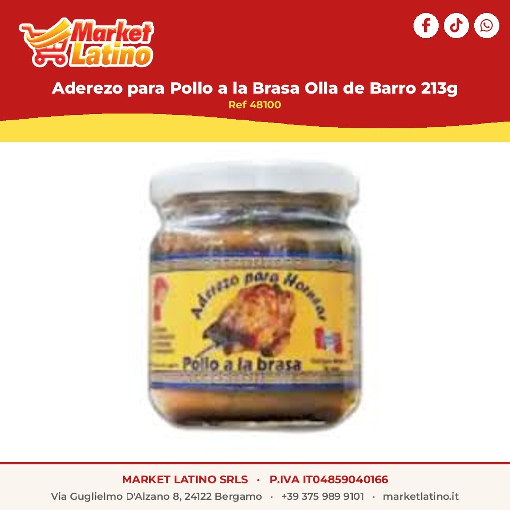Aderezo para Pollo a la Brasa Olla de Barro 213g