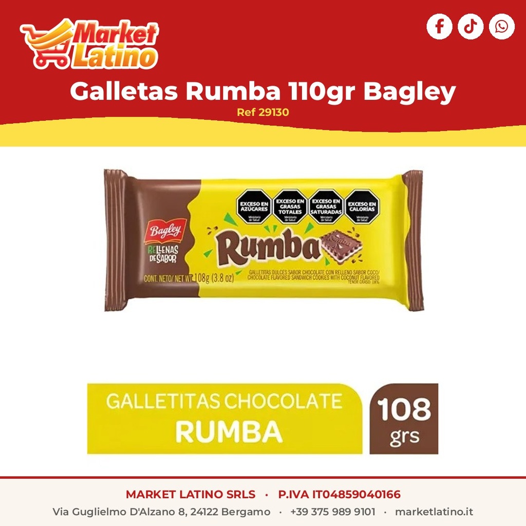 Biscotti Rumba 110gr Bagley