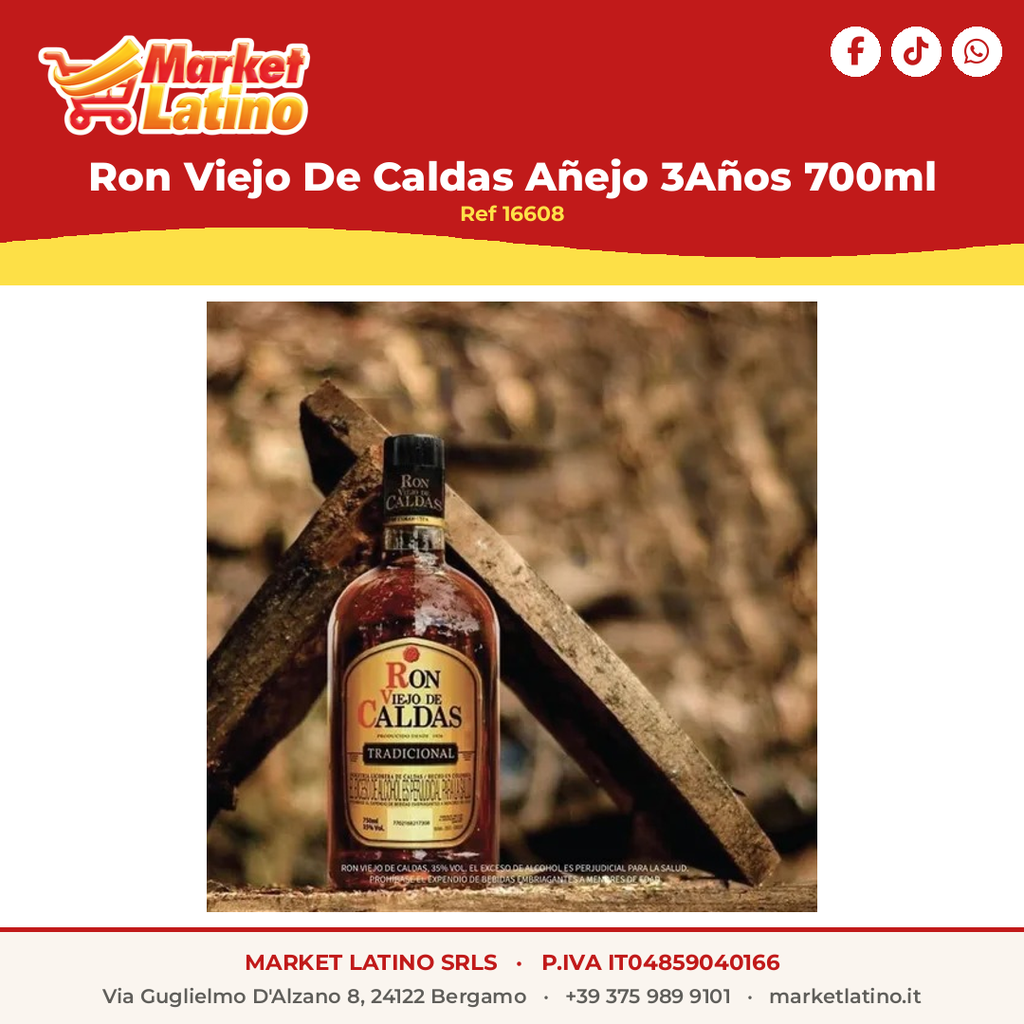 Ron Viejo De Caldas Añejo 3Años 700ml