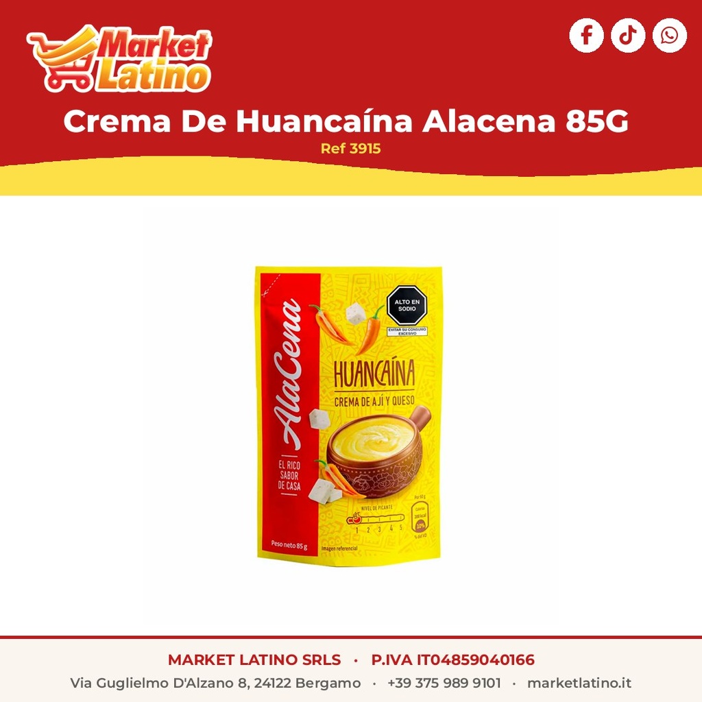 Crema Di Huancaína Alacena 85g