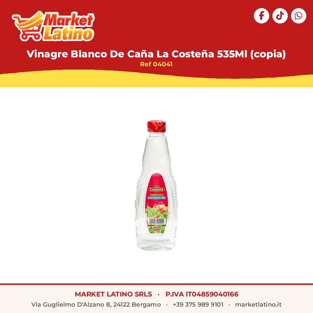 Vinagre Blanco De Caña La Costeña 535Ml (copia)