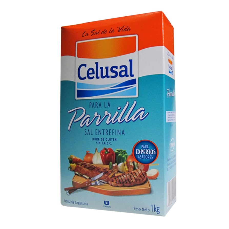  Celusal Para La Parrilla Sal Entrefina 1kg 