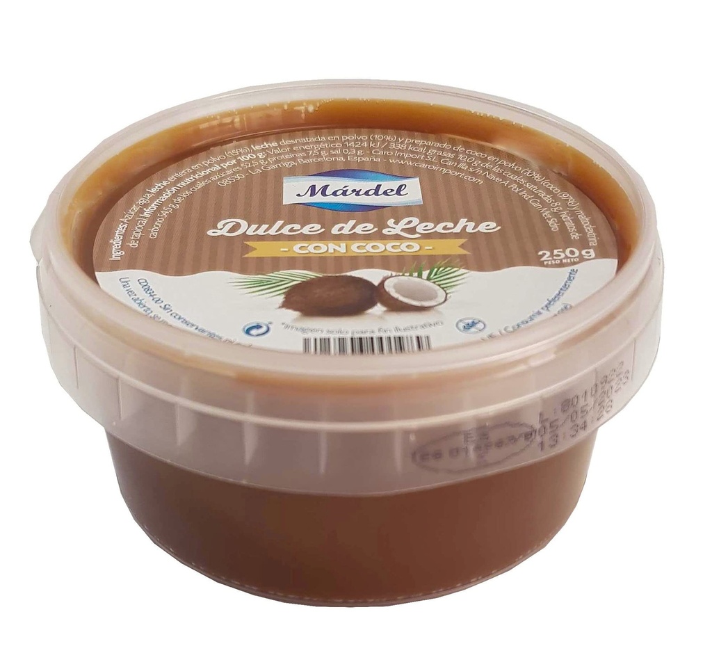 Dulce de Leche Mardel  Con Coco 250g
