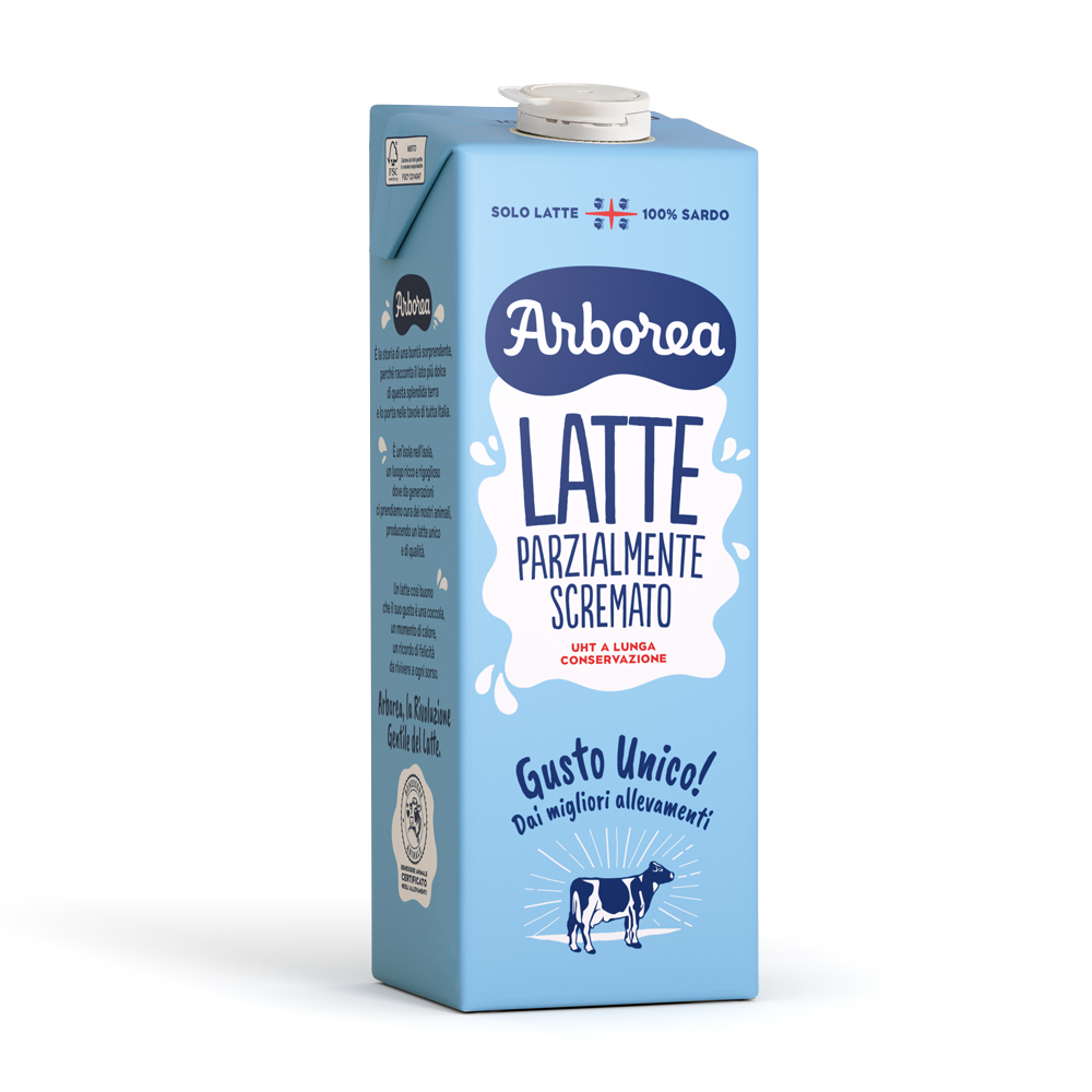 Latte Parzialmente Scremato Arborea