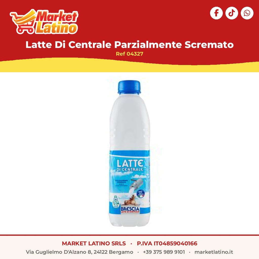 Latte Di Centrale Parzialmente Scremato